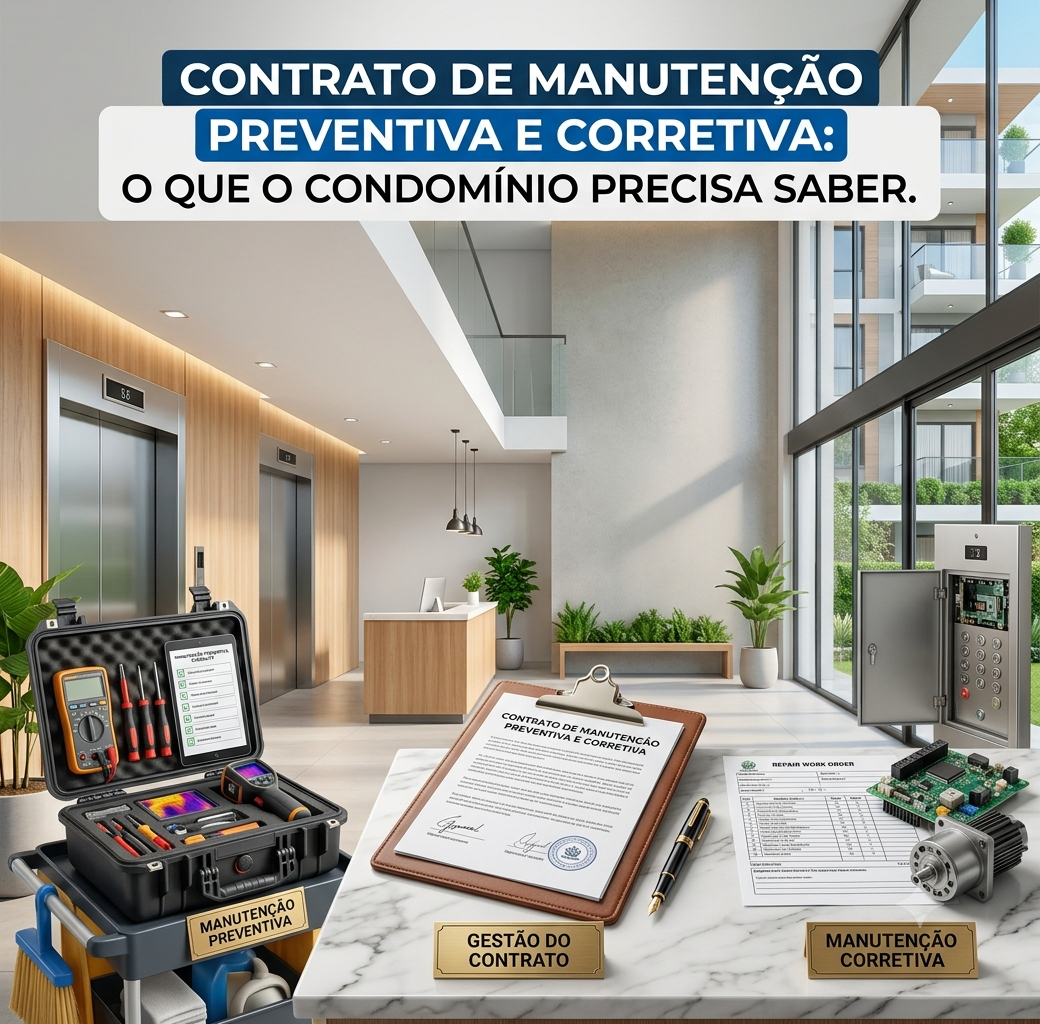 Contrato de manutenção preventiva e corretiva para condomínios
